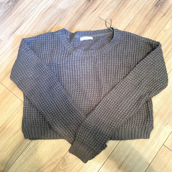 Cropped grey sweater - Picture 1 of 1
